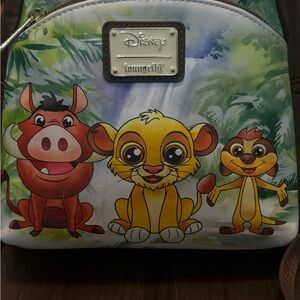 Disney Loungefly Jungle Pals Backpack with Red and Yellow